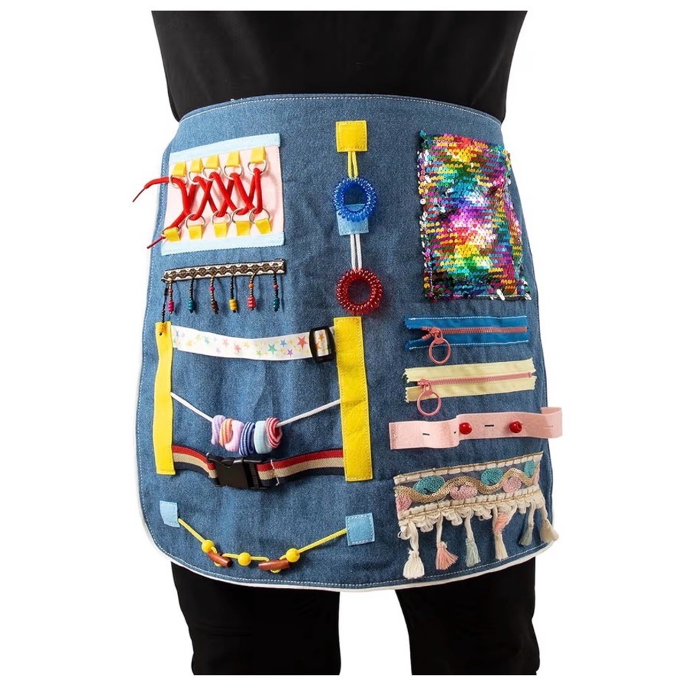 Fidget Blanket/Apron for Elderly, Dementia, Special Needs Sensory - Picture 4 of 7